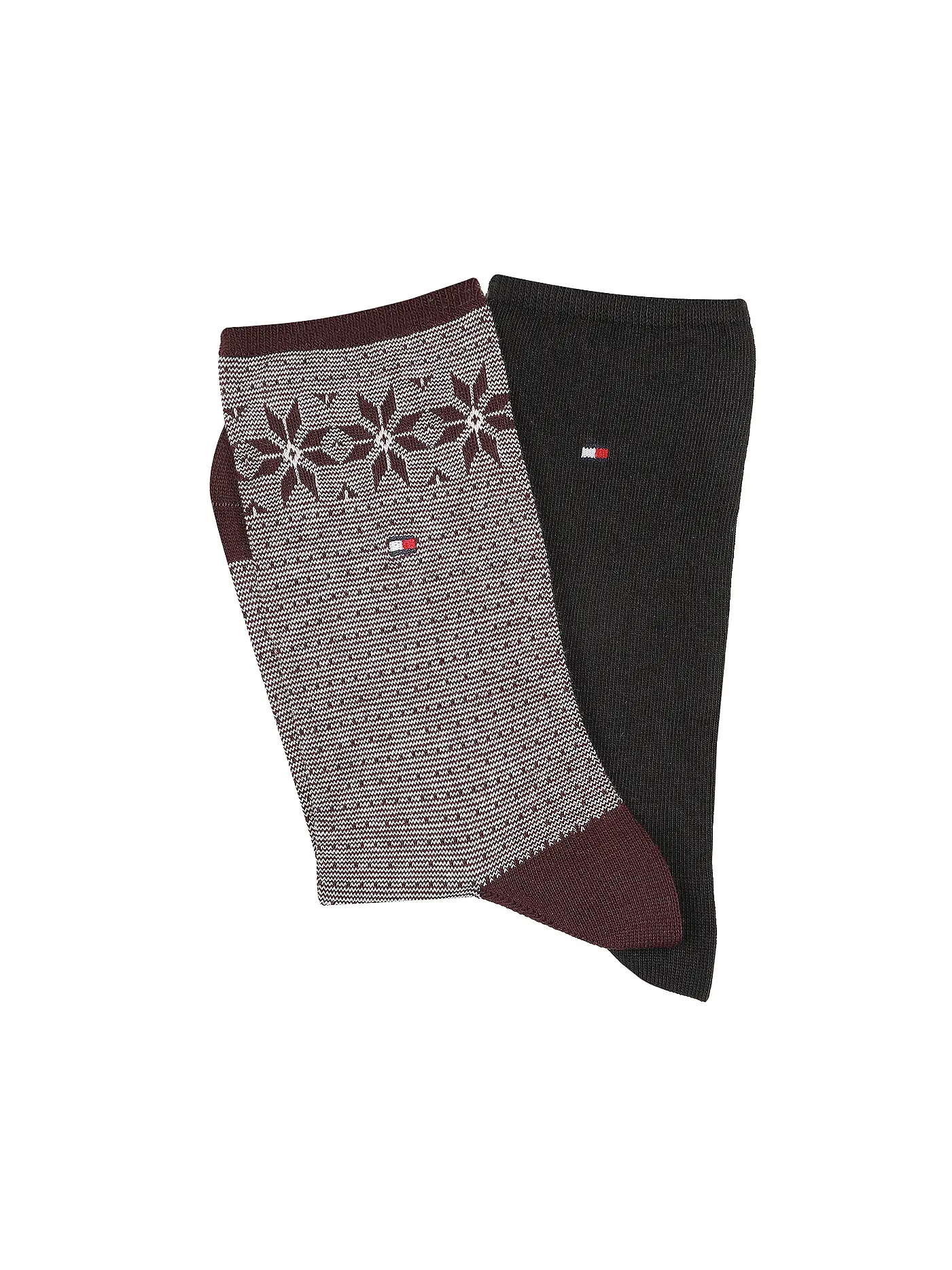 TOMMY HILFIGER | Socken 2er Pkg navy | dunkelrot